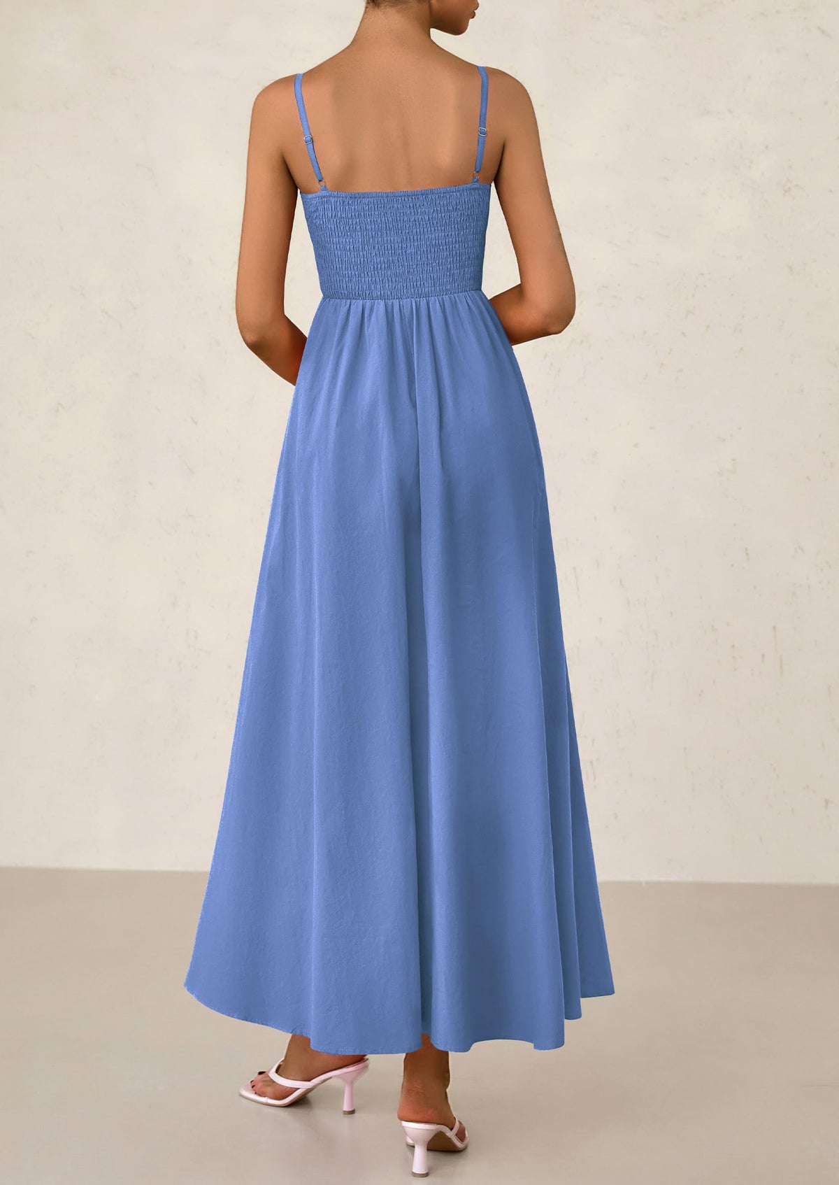 Smocked Swing Maxi Dress - Spaghetti Strap, Beach - photo 25