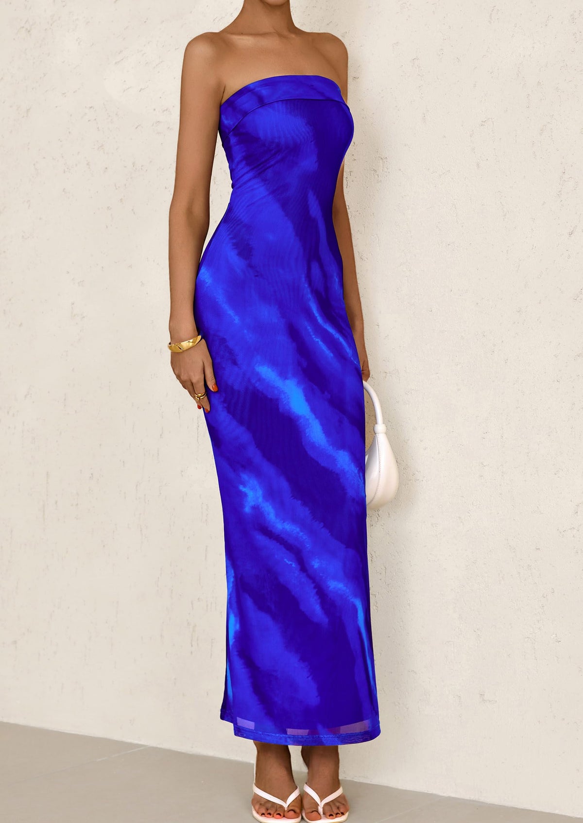 Bodycon Maxi Dress - Strapless - photo 12