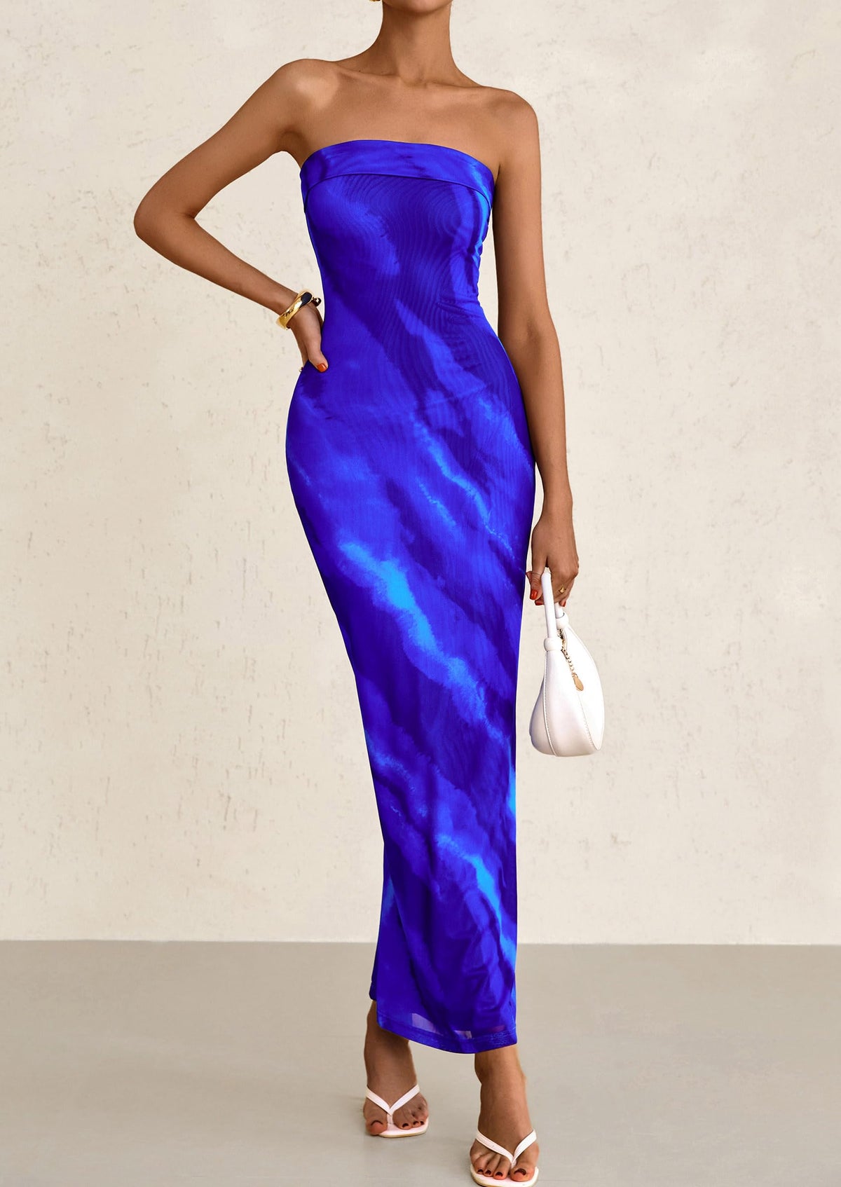 Bodycon Maxi Dress - Strapless - photo 10