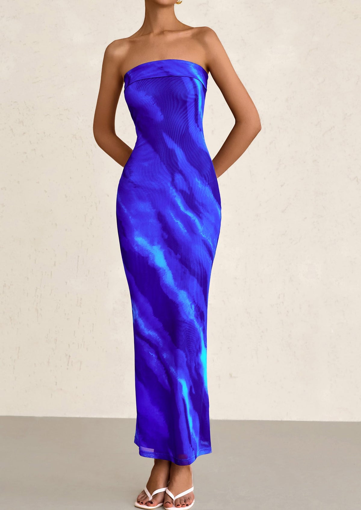 Bodycon Maxi Dress - Strapless - photo 14