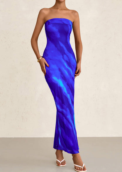 Bodycon Maxi Dress - Strapless - photo 15