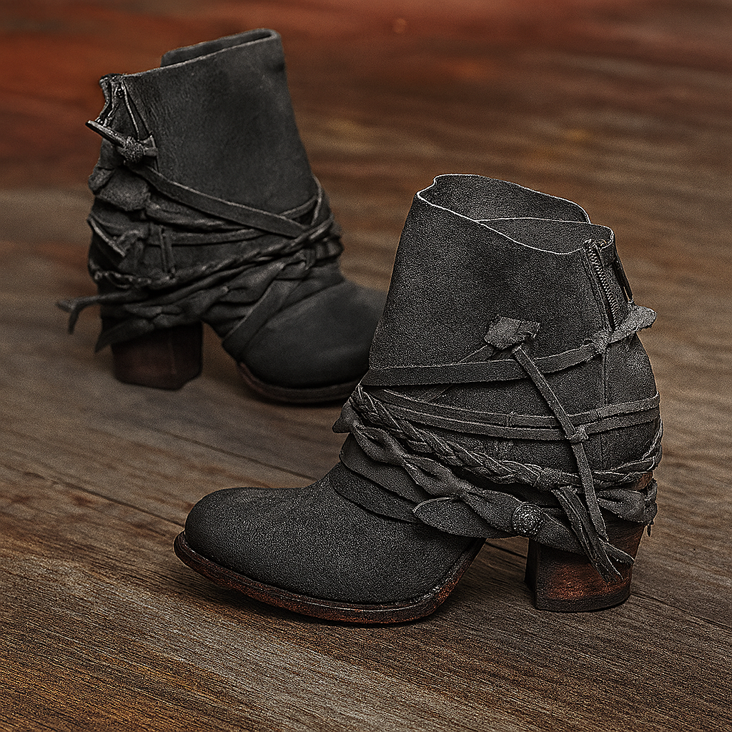 Orsenvi Lauren Women's Winter Boho Western Ankle Boots