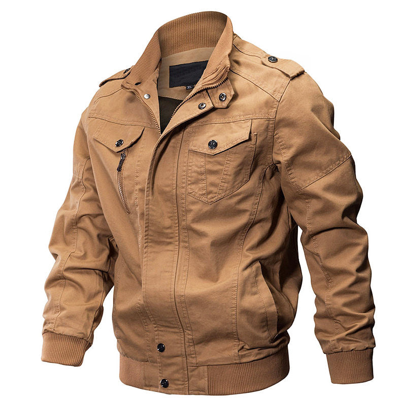 Mens Cotton Military Bomber Jacket By Orsenvi Durable Shell