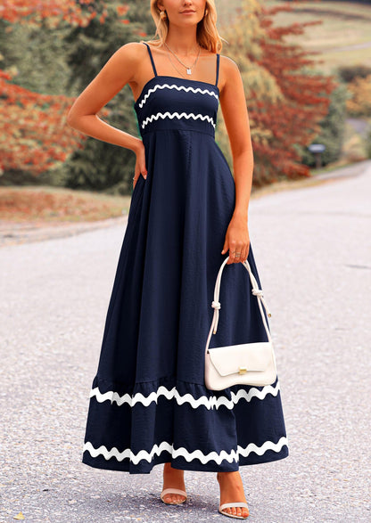Light Blue Flowy Maxi Dress - Sleeveless, Casual - photo 35