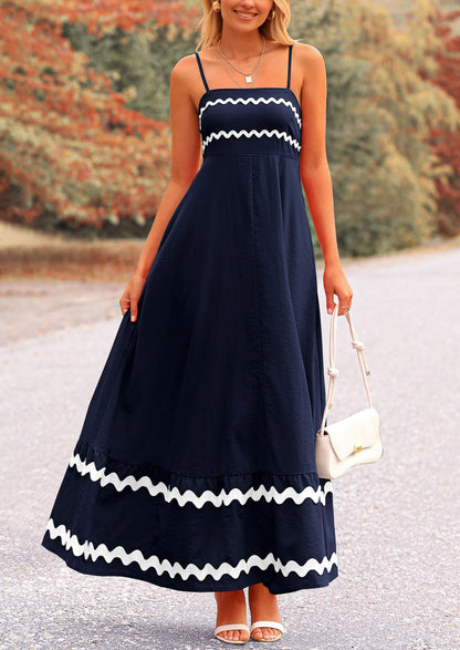 Light Blue Flowy Maxi Dress - Sleeveless, Casual - photo 36