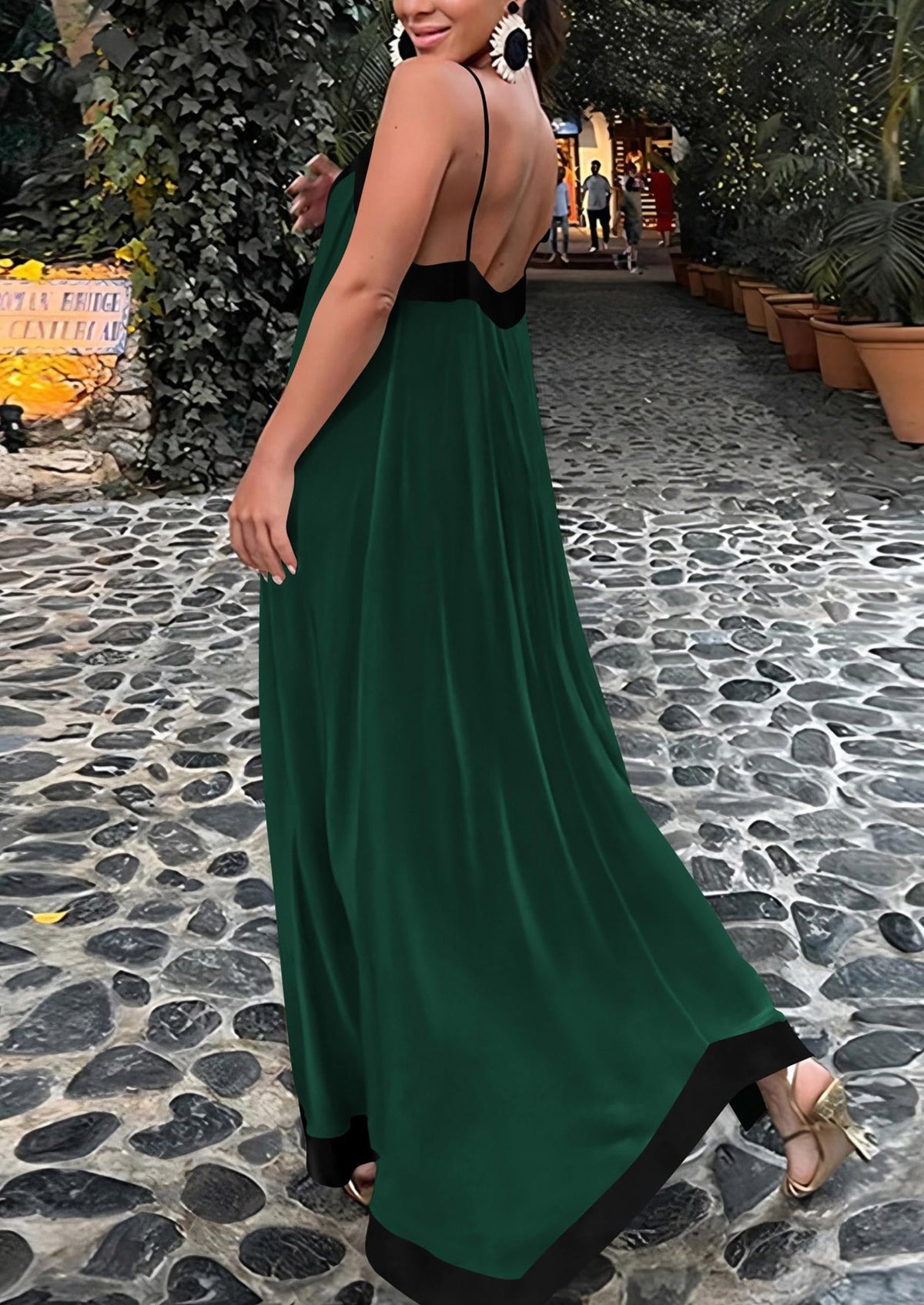 Flowy Maxi Dress - Sleeveless, V-Neck, Party - photo 25