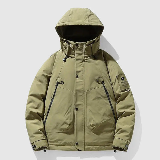 Orsenvi Mens Detachable Hood Down Jacket