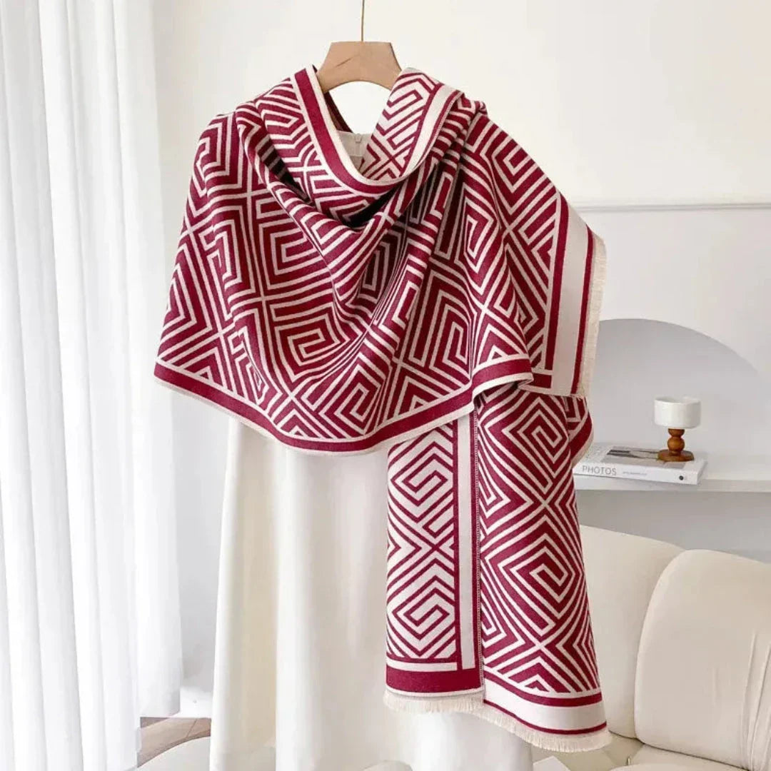 Fiona Reversible Geometric Shawl