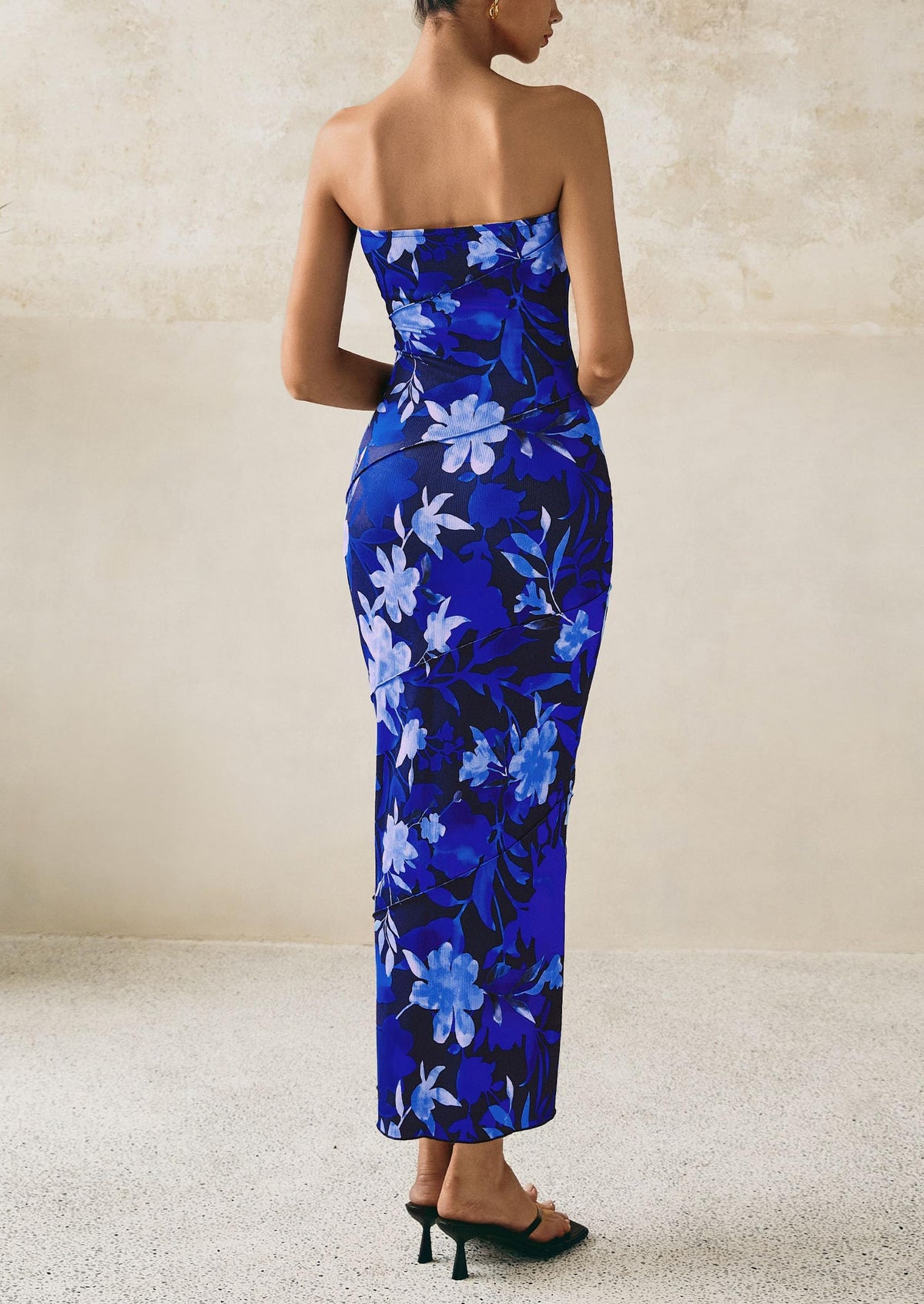 Floral Bodycon Maxi Dress - Strapless, Casual - photo 13