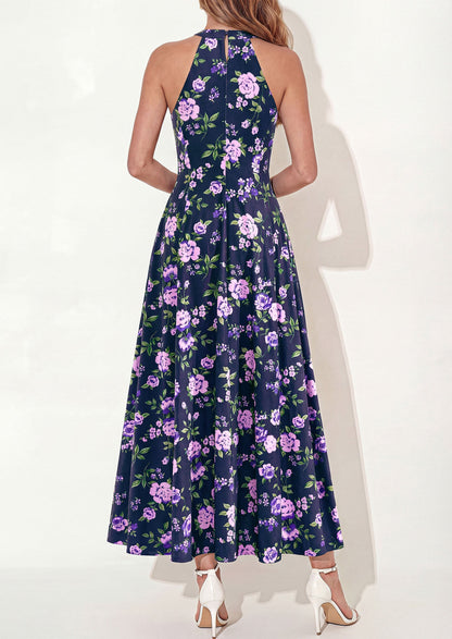Polka Dot Maxi Dress - Halter, Vacation - photo 10