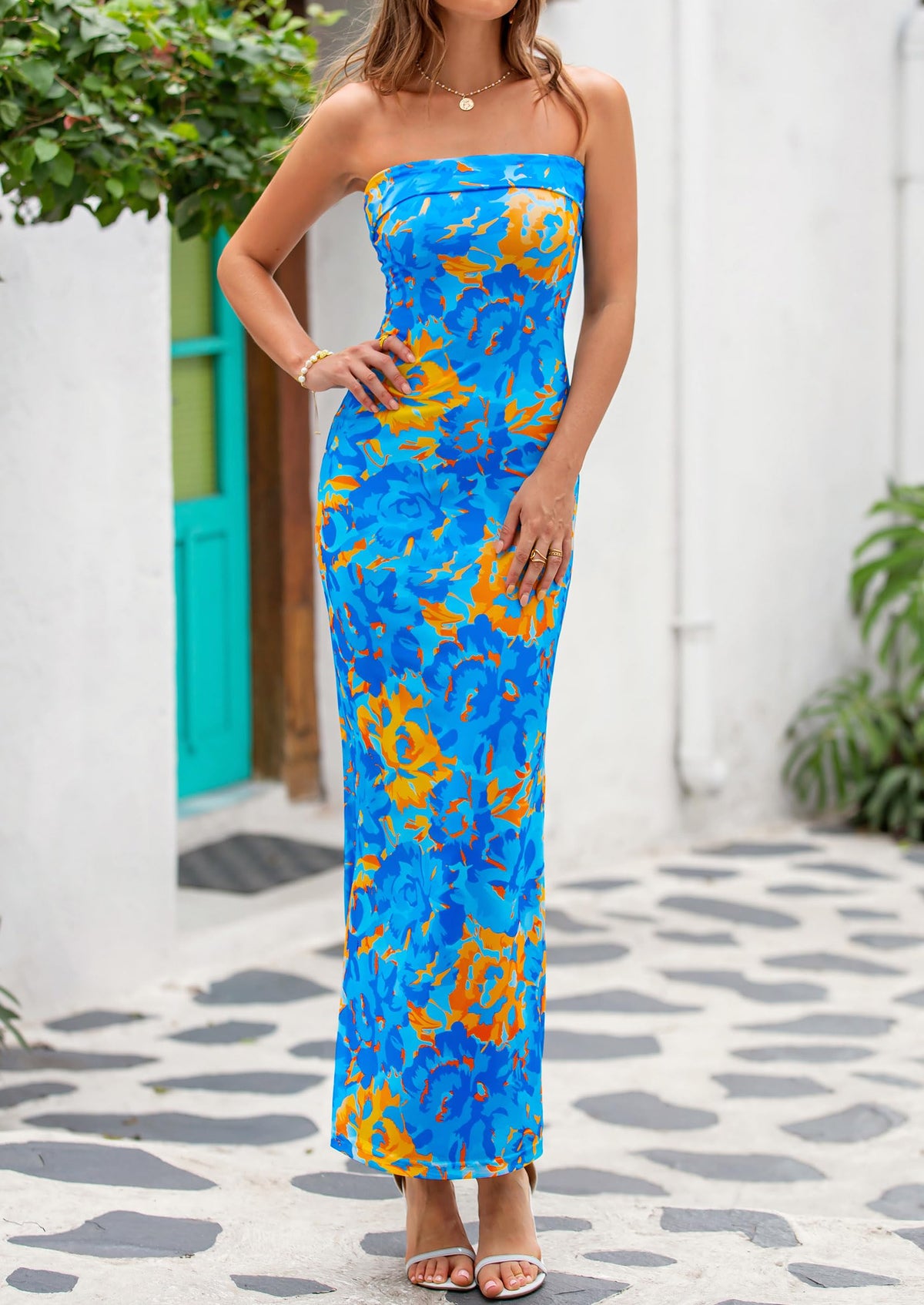 Bodycon Maxi Dress - Strapless - photo 19