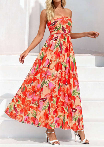 Floral Maxi Dress - Strapless, Boho - photo 20