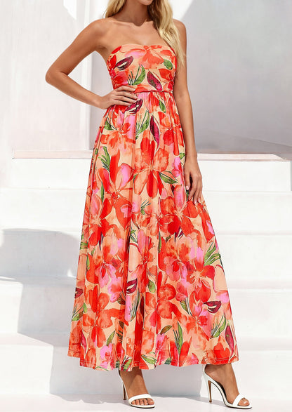 Floral Maxi Dress - Strapless, Boho - photo 22