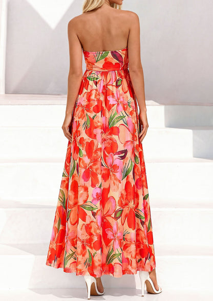 Floral Maxi Dress - Strapless, Boho - photo 18