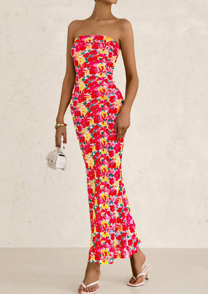 Bodycon Maxi Dress - Strapless - photo 26