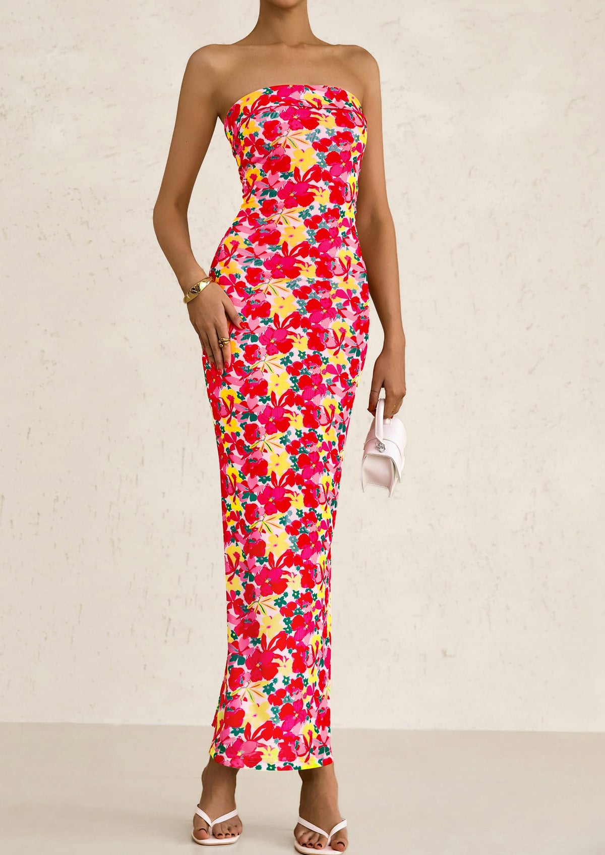 Bodycon Maxi Dress - Strapless - photo 28