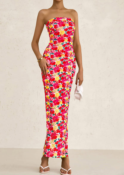 Bodycon Maxi Dress - Strapless - photo 28