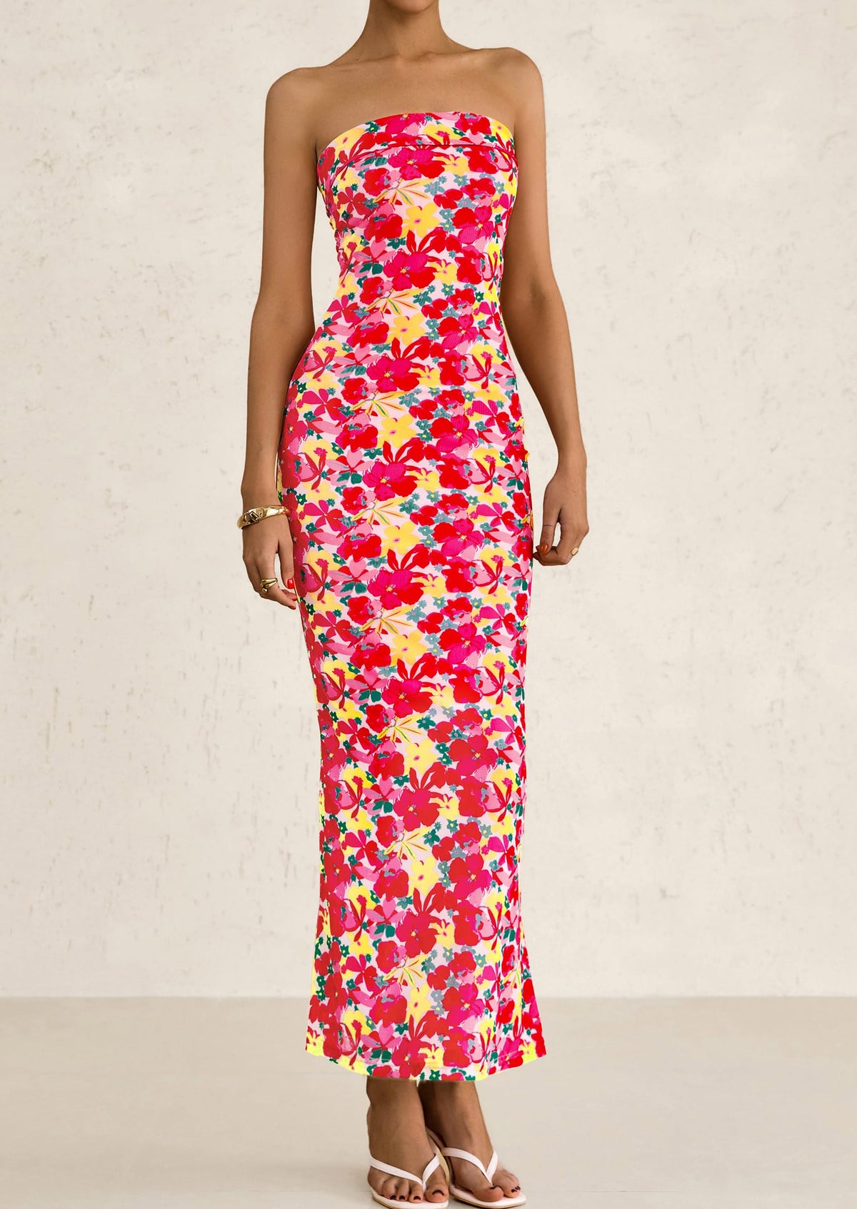 Bodycon Maxi Dress - Strapless - photo 29