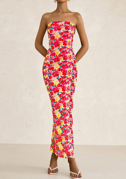 Bodycon Maxi Dress - Strapless - photo 30