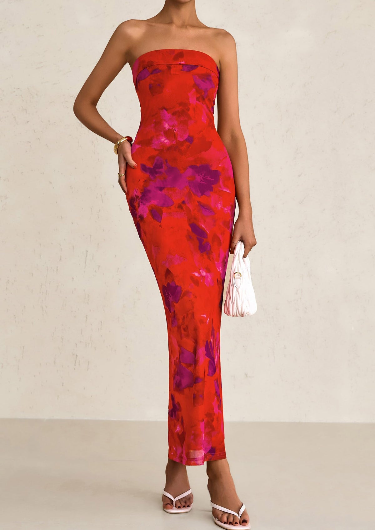 Bodycon Maxi Dress - Strapless - photo 31