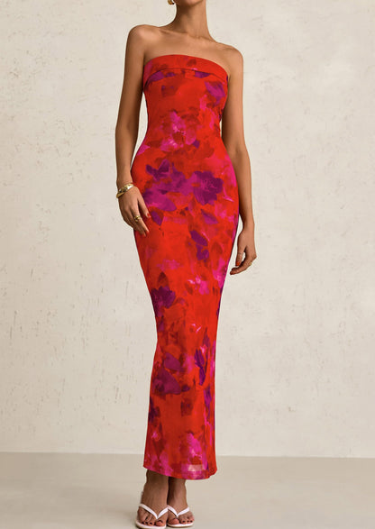 Bodycon Maxi Dress - Strapless - photo 34