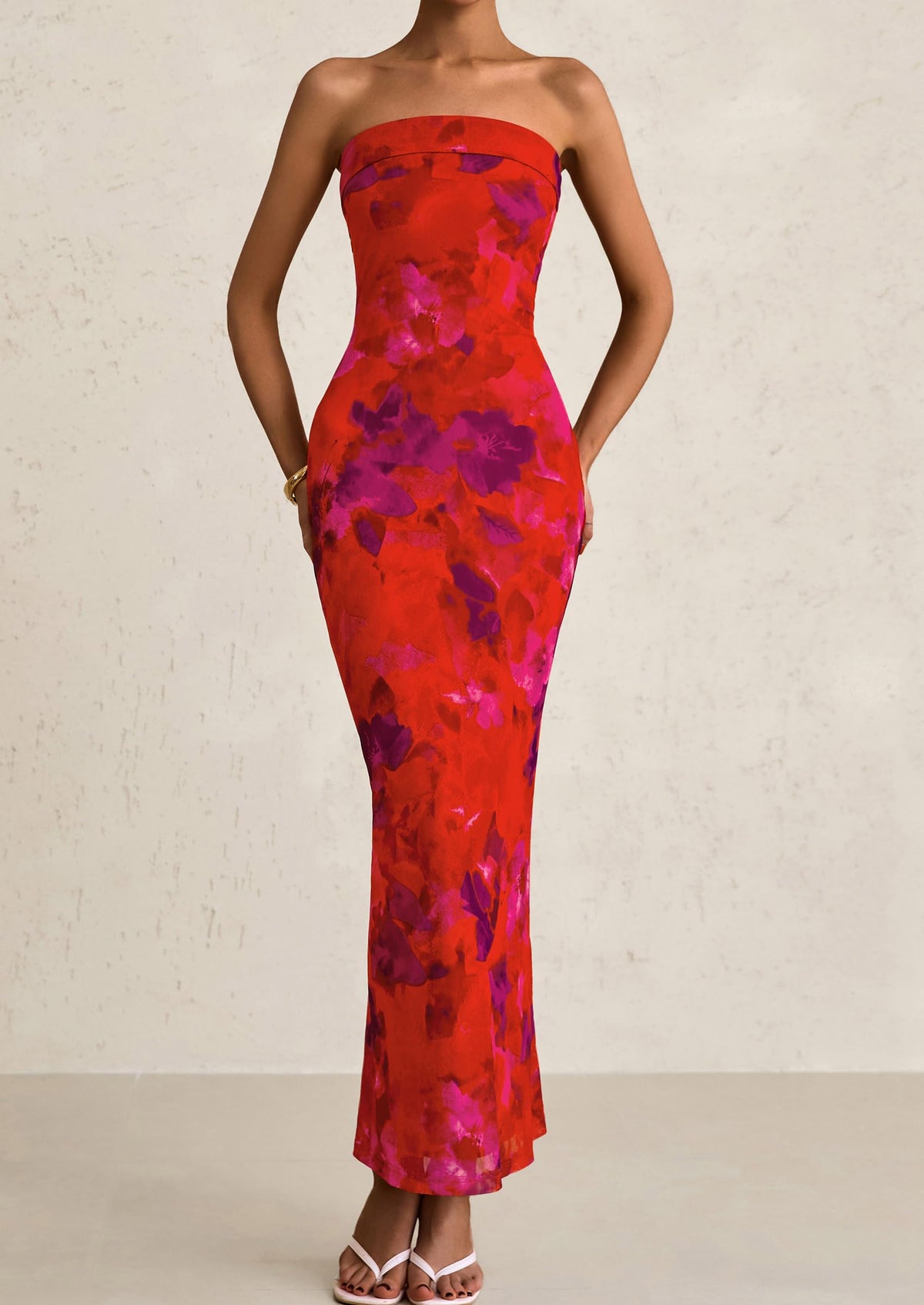 Bodycon Maxi Dress - Strapless - photo 35