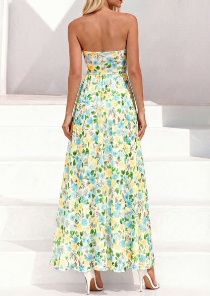 Floral Maxi Dress - Strapless, Boho - photo 24