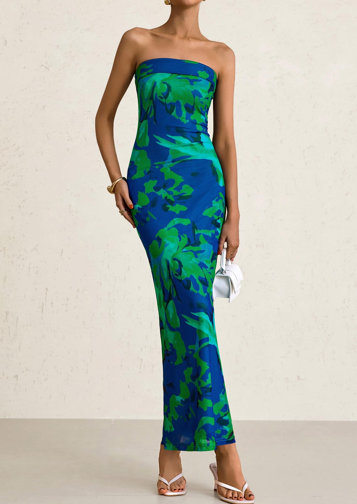 Bodycon Maxi Dress - Strapless - photo 43