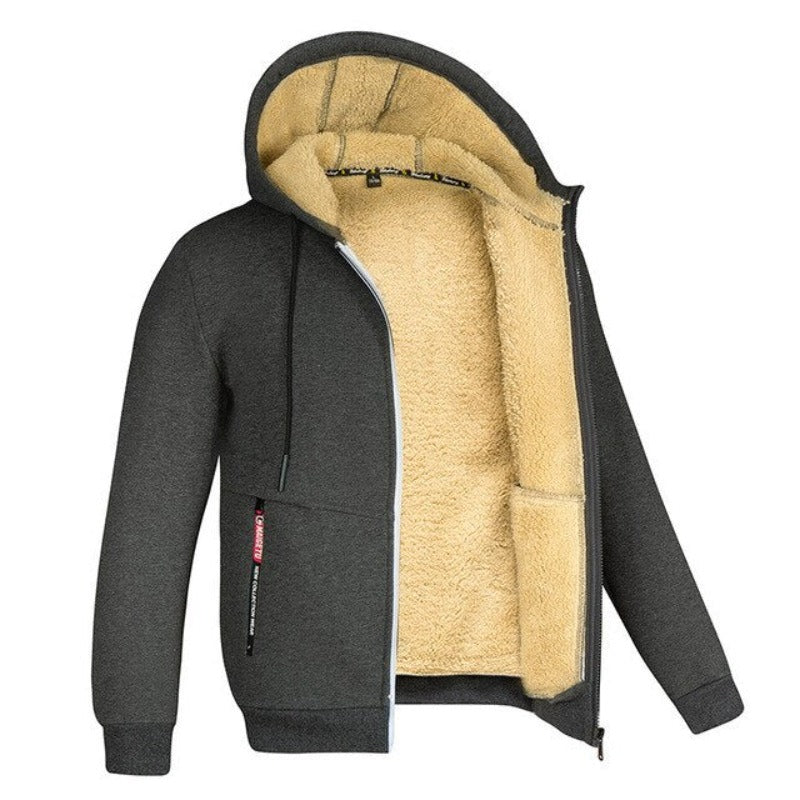 ThermaCore insulated jacket black urban-fit design with premium quilted thermal padding