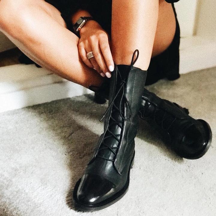 Stylish comfortable leather boots