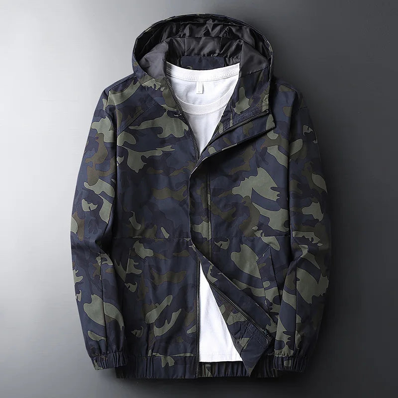 Orsenvi Men's Camouflage Viper Tactical Windbreaker