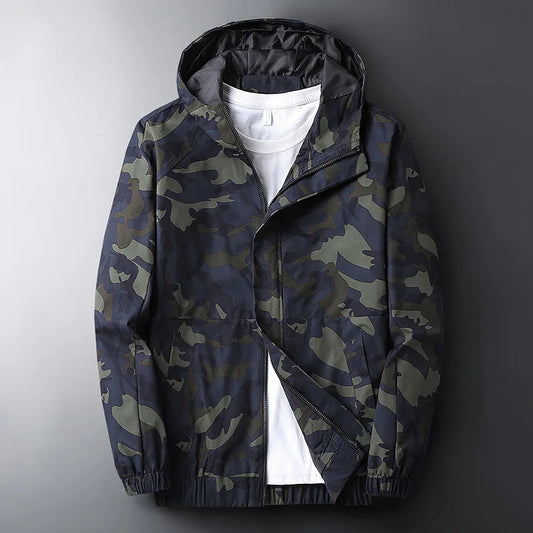 Orsenvi Men's Camouflage Viper Tactical Windbreaker