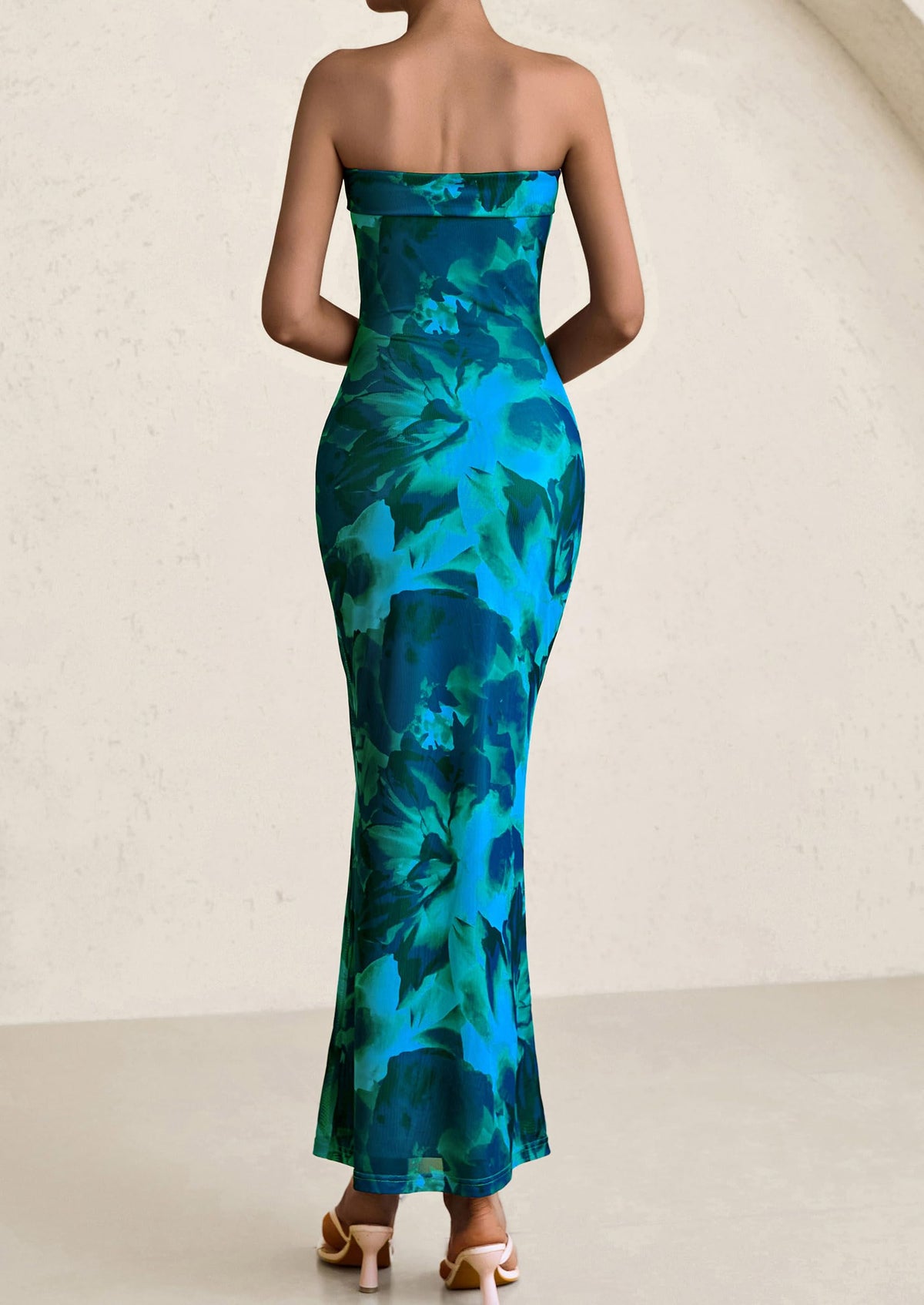 Bodycon Maxi Dress - Strapless - photo 45
