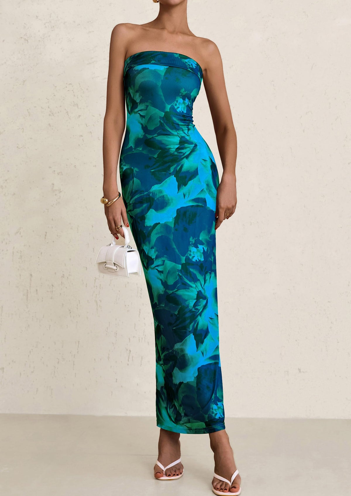 Bodycon Maxi Dress - Strapless - photo 47