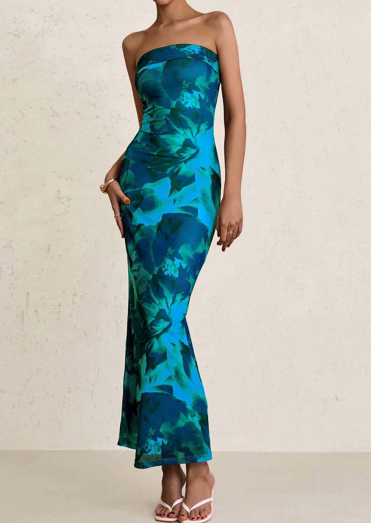 Bodycon Maxi Dress - Strapless - photo 48