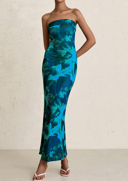 Bodycon Maxi Dress - Strapless - photo 49