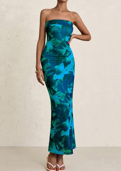 Bodycon Maxi Dress - Strapless - photo 50