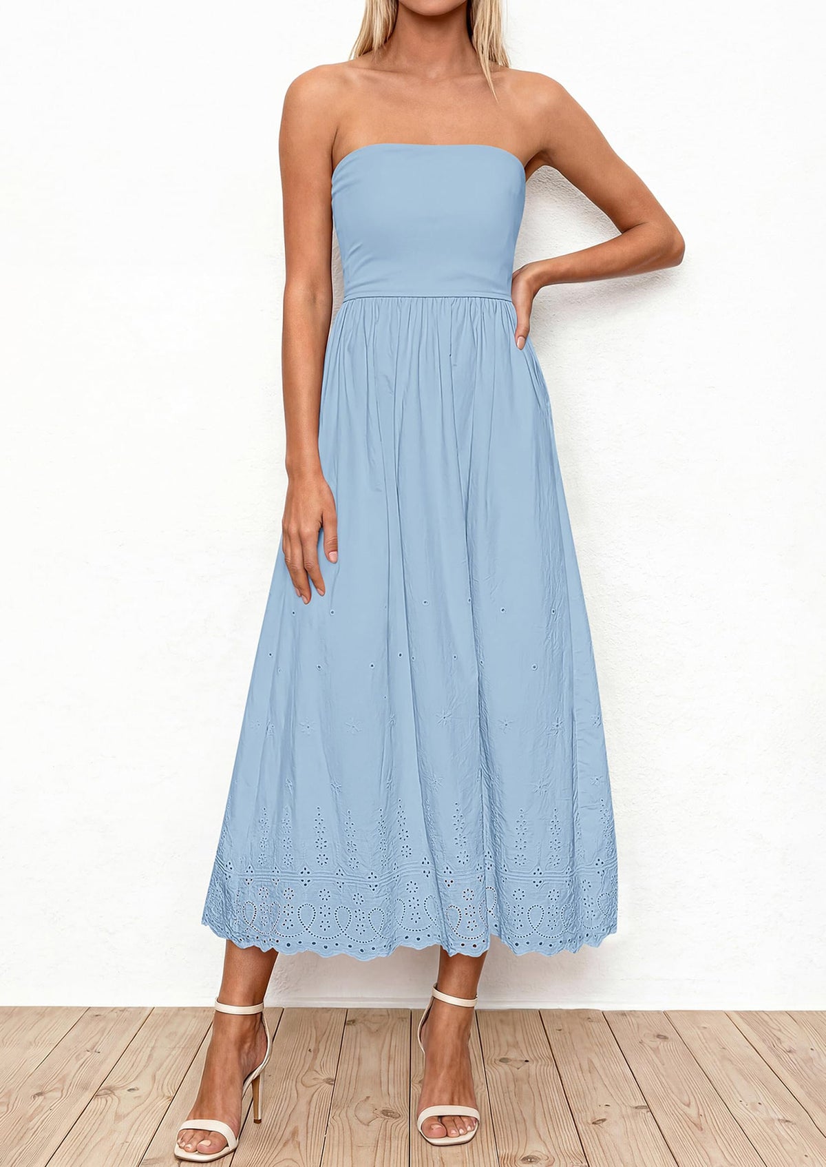 Eyelet Maxi Dress - Sleeveless, Beach - photo 10