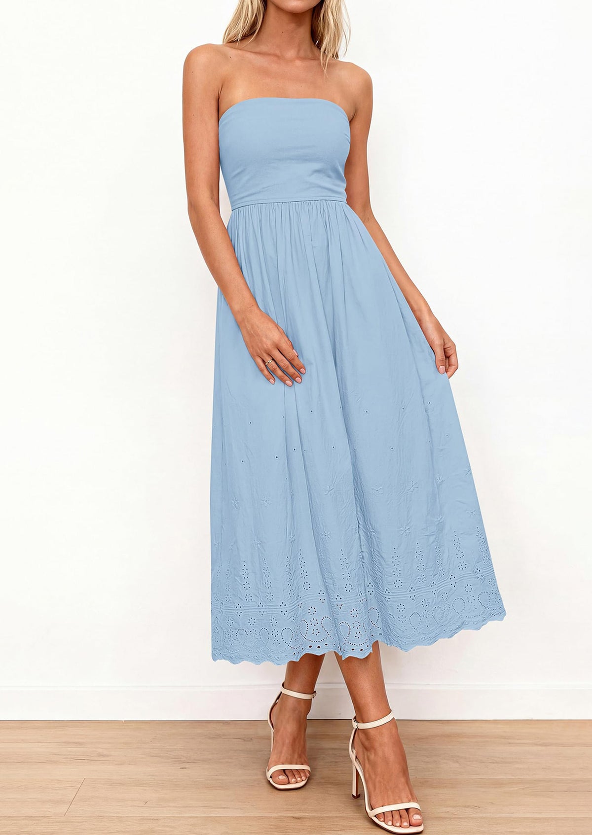 Eyelet Maxi Dress - Sleeveless, Beach - photo 9