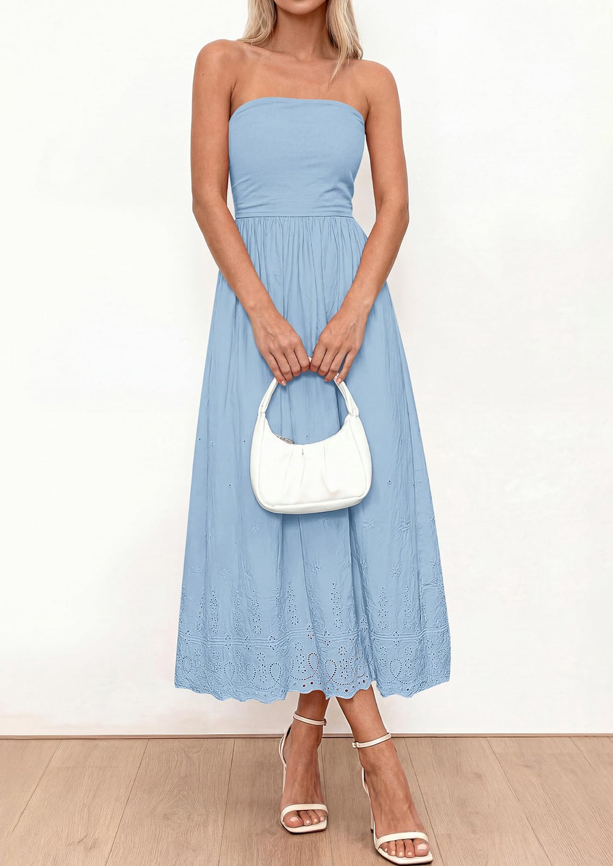 Eyelet Maxi Dress - Sleeveless, Beach - photo 11