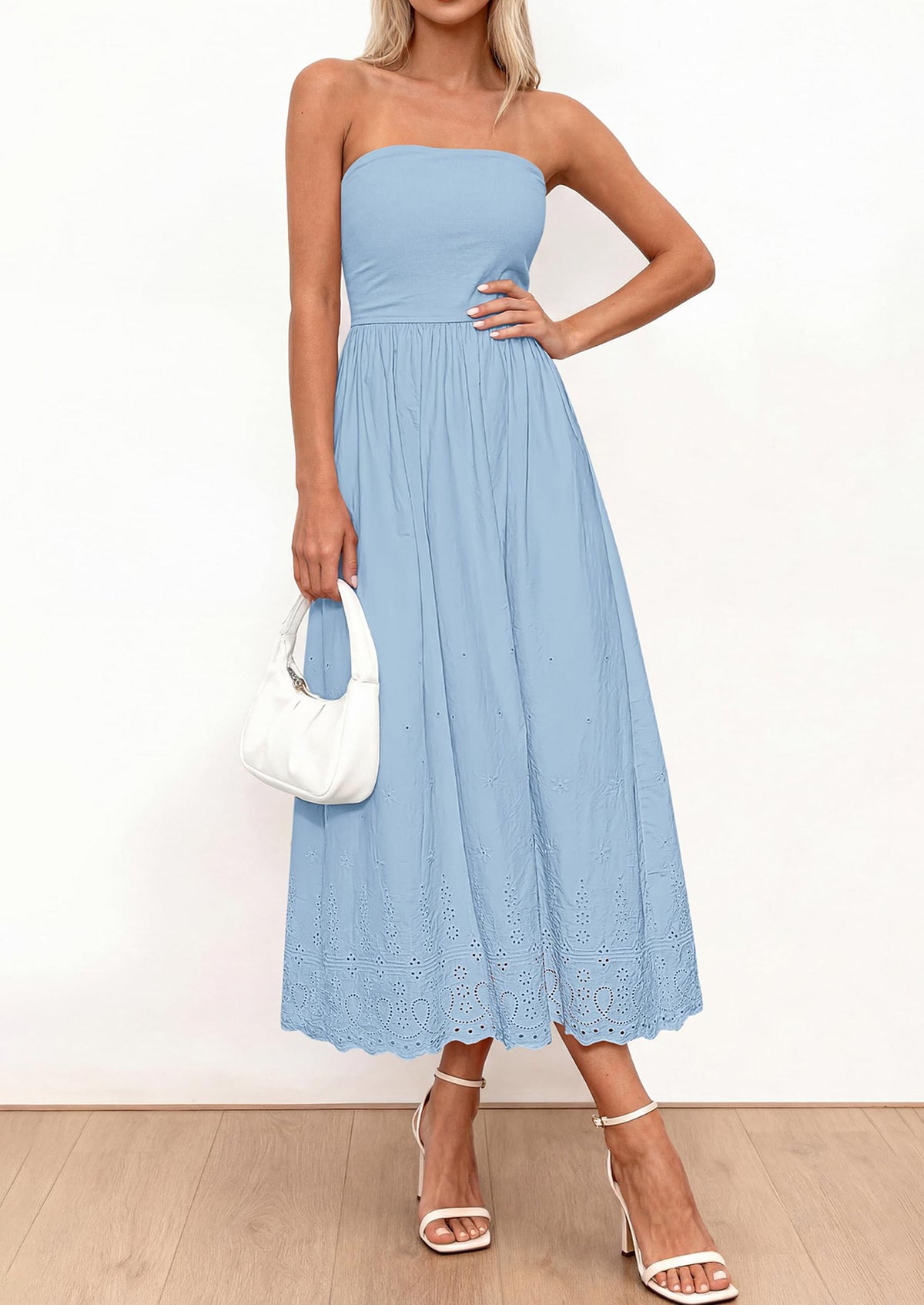 Eyelet Maxi Dress - Sleeveless, Beach - photo 12