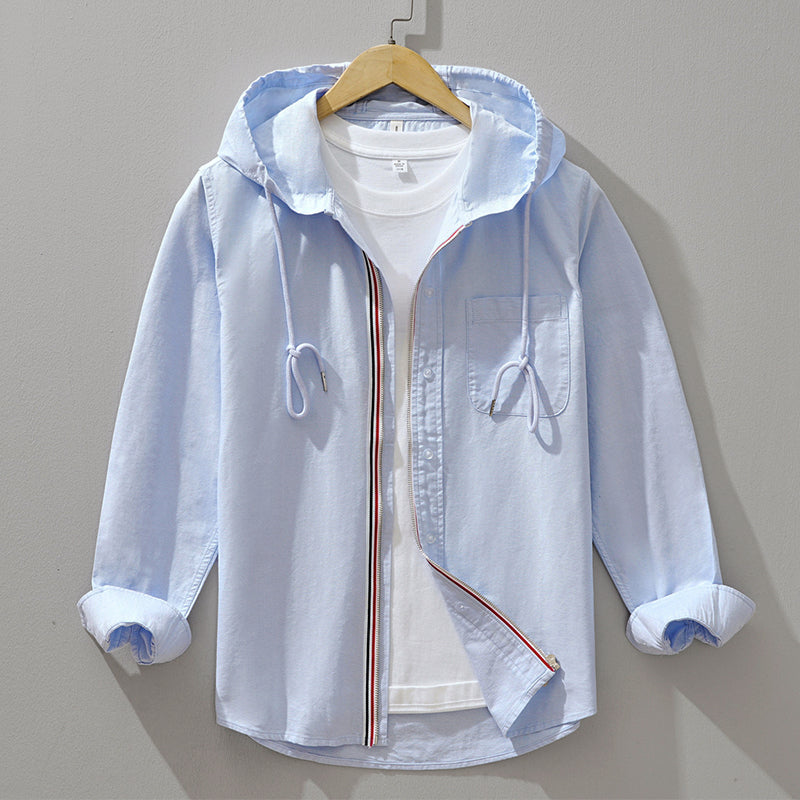 Men's Hooded Cotton Shirt