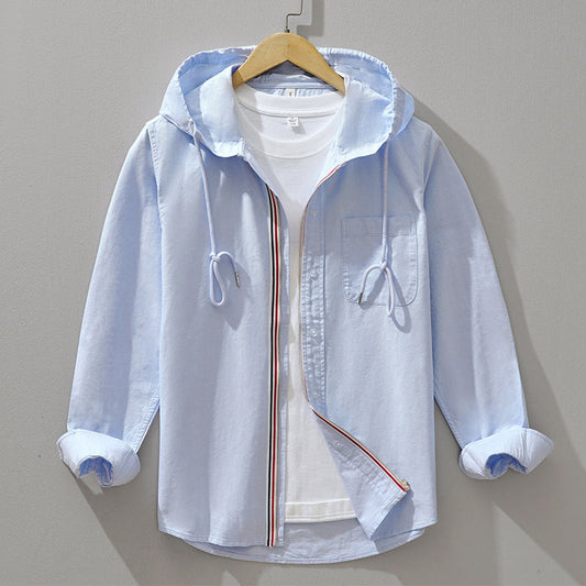 Men's Hooded Cotton Shirt