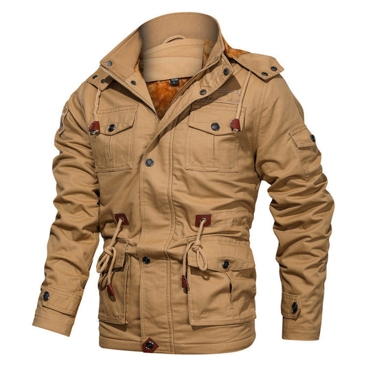 Orsenvi Military Style Cotton Jacket For Men