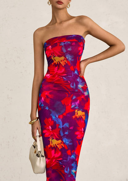 Bodycon Maxi Dress - Strapless - photo 5
