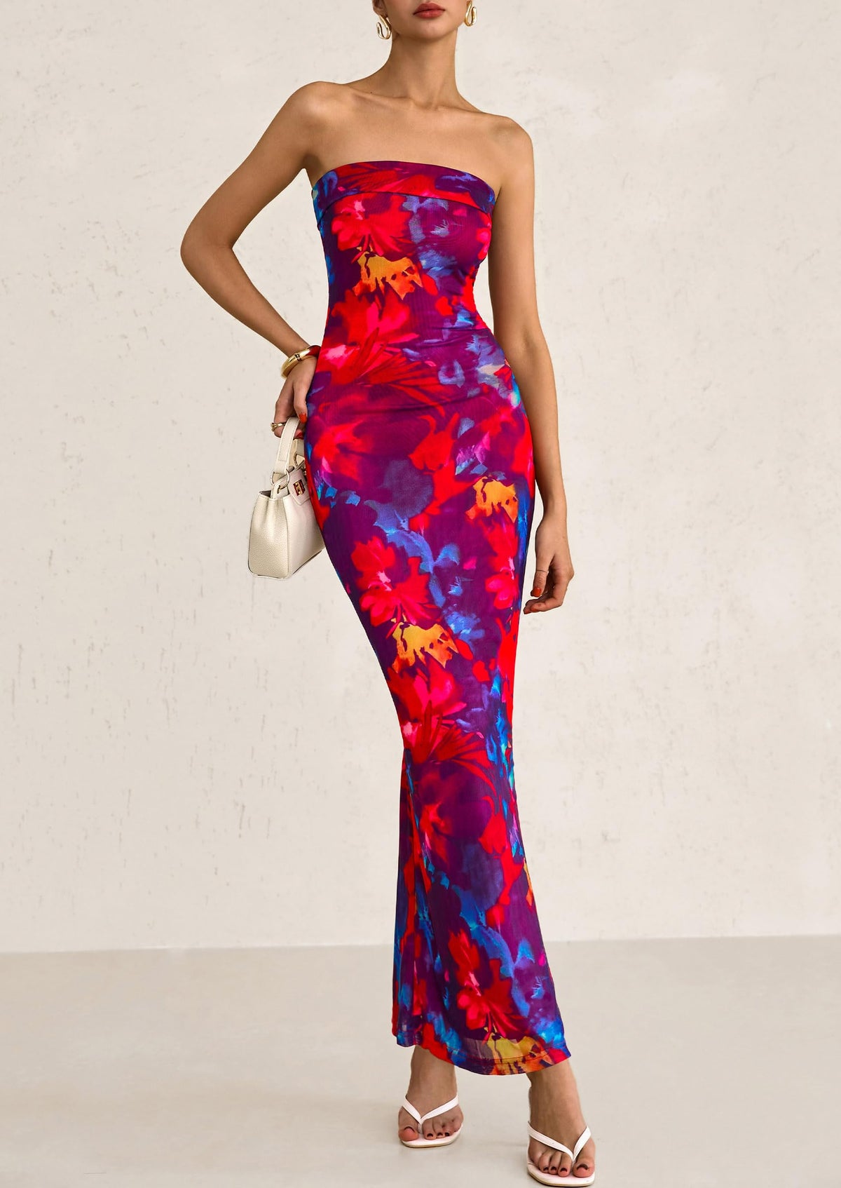 Bodycon Maxi Dress - Strapless - photo 3