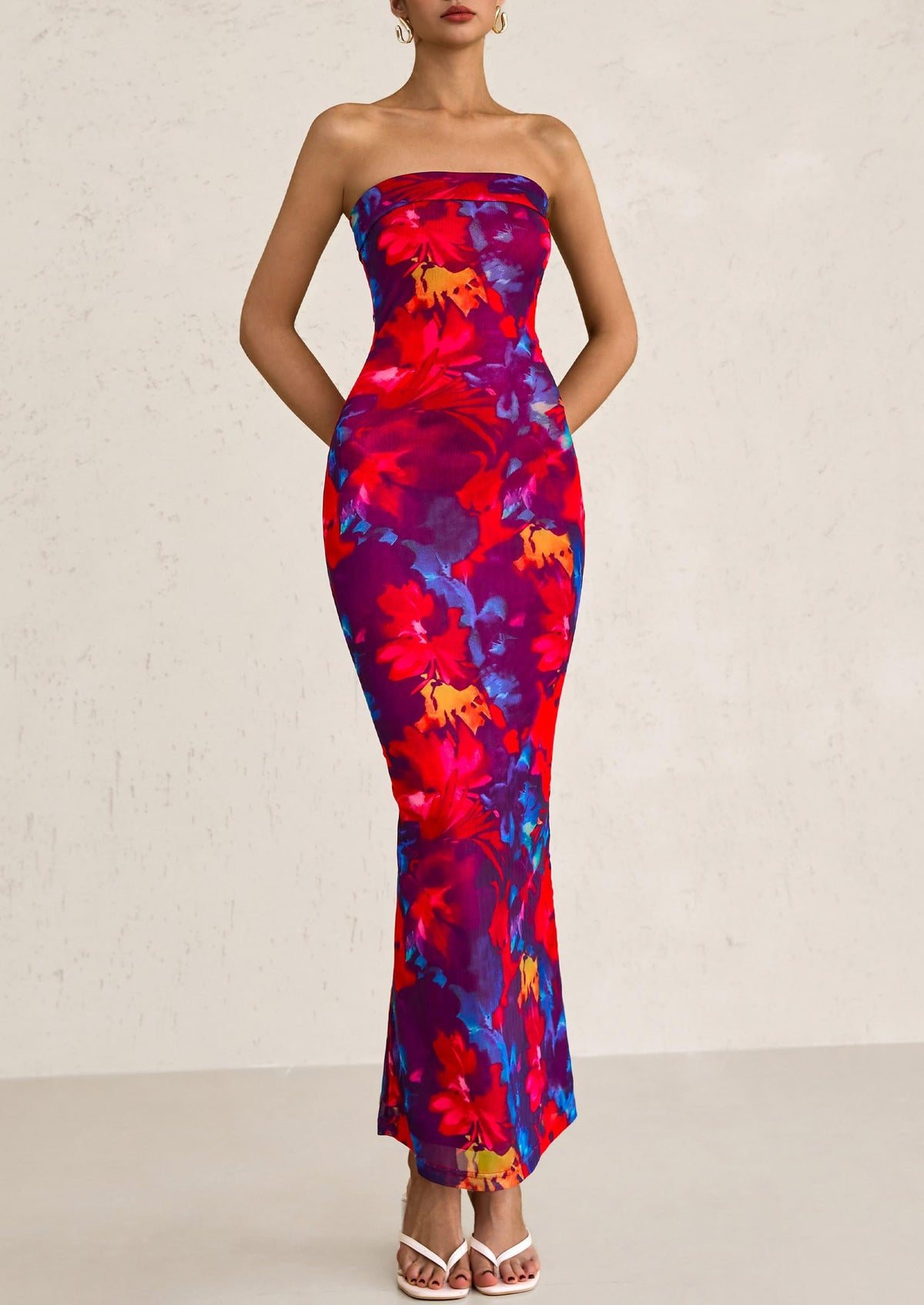 Bodycon Maxi Dress - Strapless - photo 7