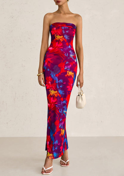 Bodycon Maxi Dress - Strapless - photo 8