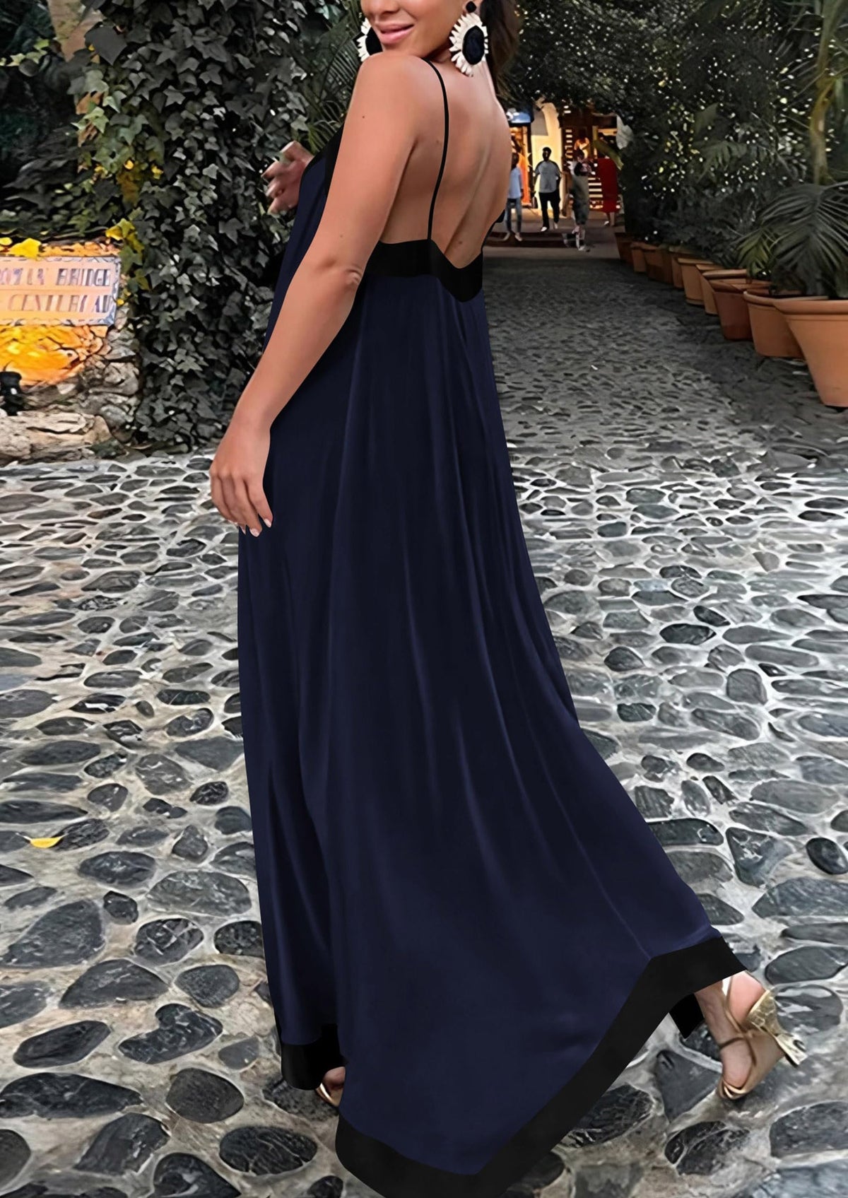 Flowy Maxi Dress - Sleeveless, V-Neck, Party - photo 41