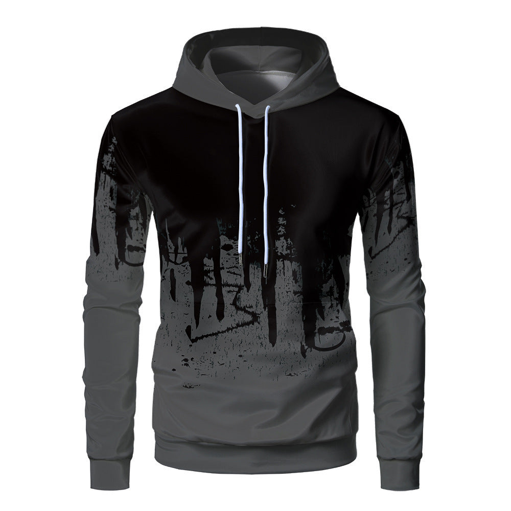 Orsenvi Men's Hooded Sweatshirt Loose Fit 3D Print